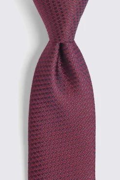 Berry Textured Tie
