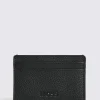 Black Grained Leather Cardholder