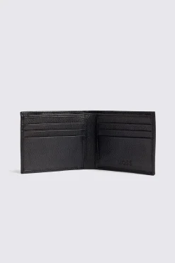 Black Grained Leather Wallet