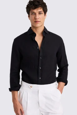 Black Linen Shirt