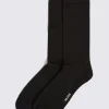 Black Silk Dress Socks