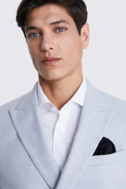 Black Silk Oxford Pocket Square