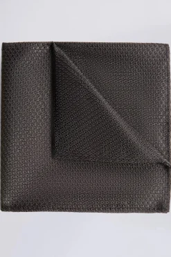 Black Textured Pocket Square