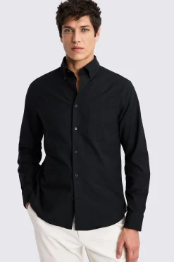 Black Washed Oxford Shirt
