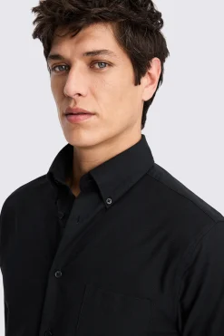 Black Washed Oxford Shirt