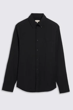 Black Washed Oxford Shirt
