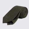 Bottinelli Dark Green Silk Semi-Plain Tie