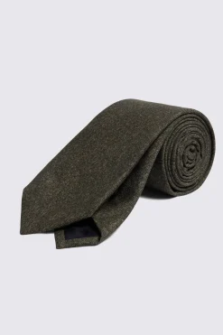 Bottinelli Dark Green Silk Semi-Plain Tie