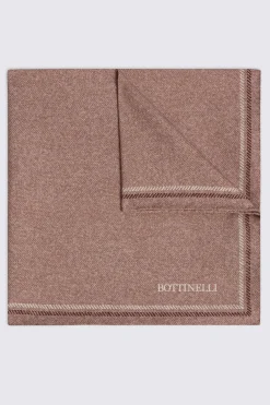 Bottinelli Dusty Rose Semi Plain Pocket Square