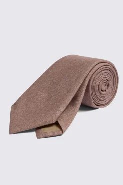 Bottinelli Dusty Rose Silk Semi-Plain Tie