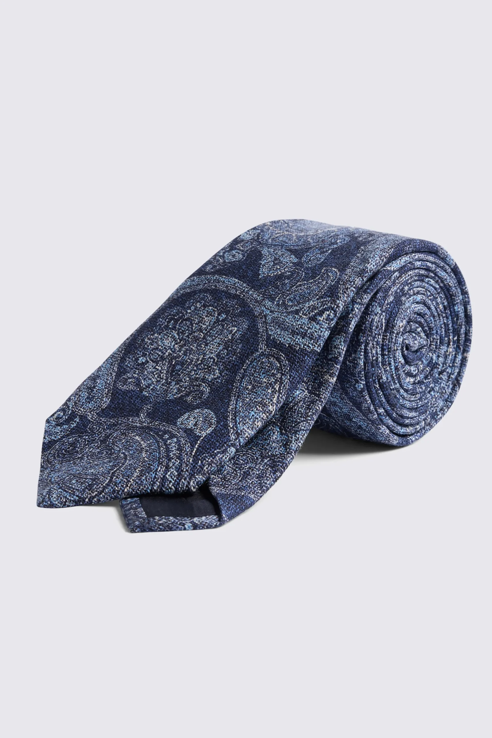Bottinelli Navy Silk Paisley Tie