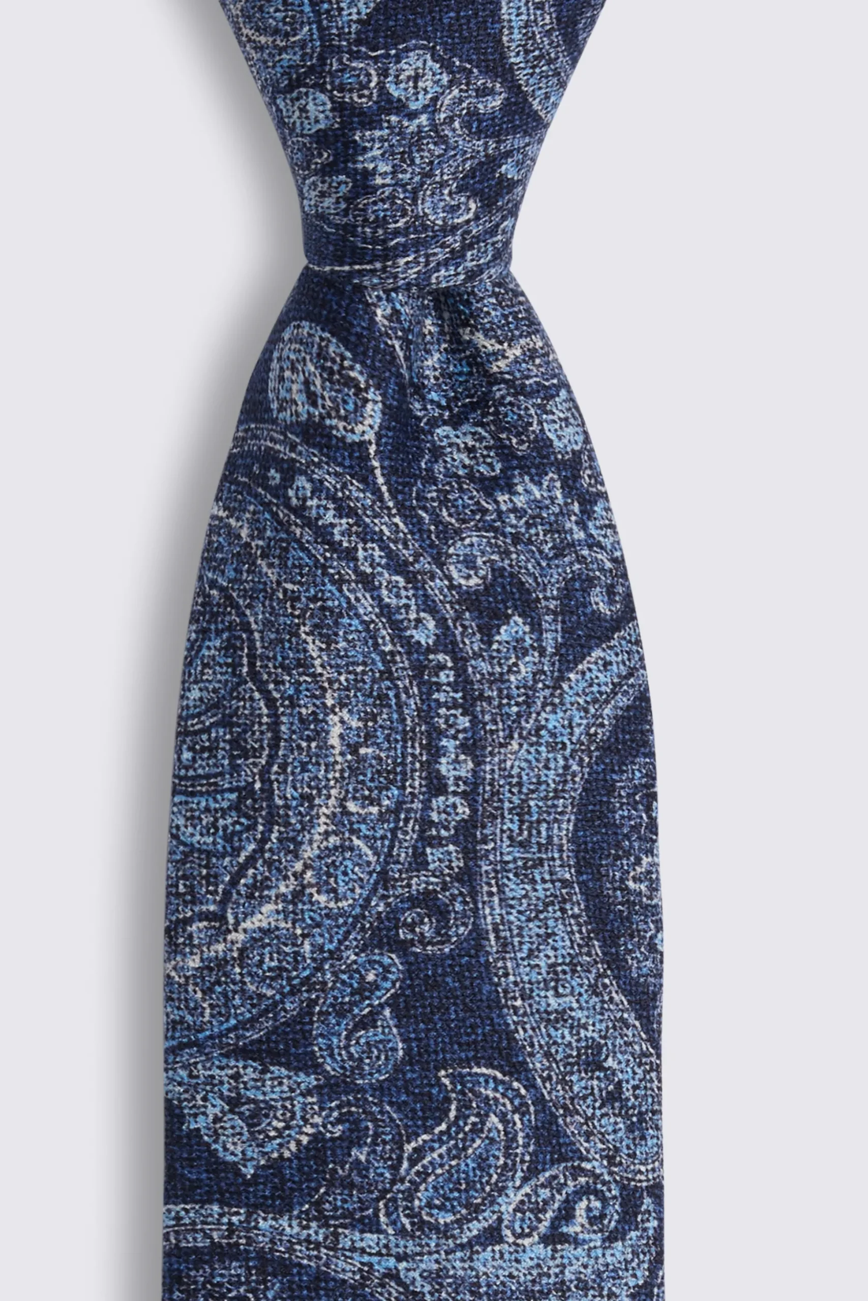 Bottinelli Navy Silk Paisley Tie