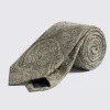 Bottinelli Sage Silk Paisley Tie