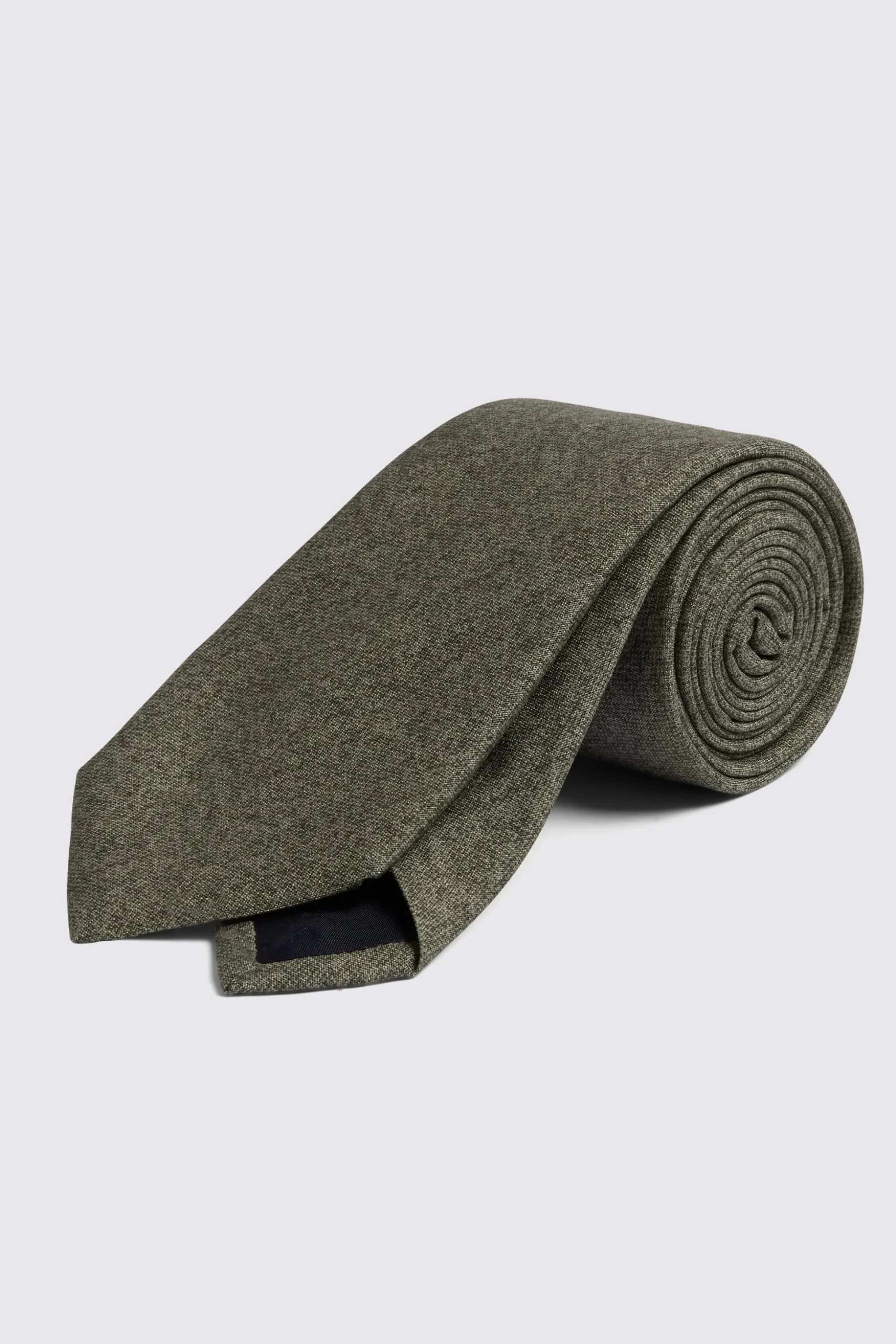 Bottinelli Sage Silk Semi-Plain Tie