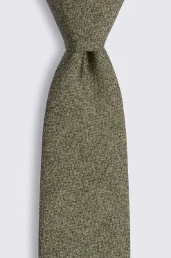 Bottinelli Sage Silk Semi-Plain Tie