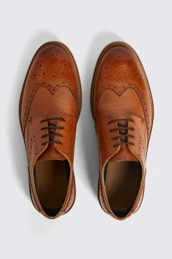 Bray Tan Lightweight Brogue Shoes