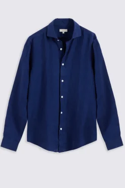 Bright Blue Linen Shirt