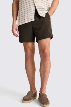 Brown Smart Swim Shorts