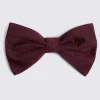 Burgundy Bottinelli Silk Grosgrain Bow Tie