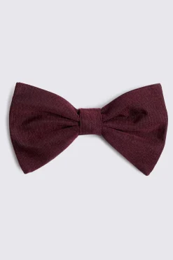 Burgundy Bottinelli Silk Grosgrain Bow Tie