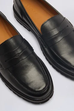 Camden Black Chunky Loafers