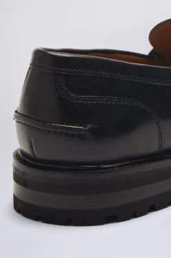 Camden Black Chunky Loafers