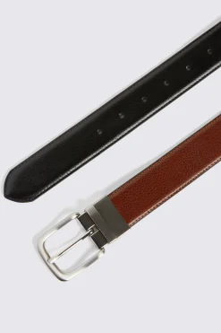 Causal Black & Brown Reversible Belt
