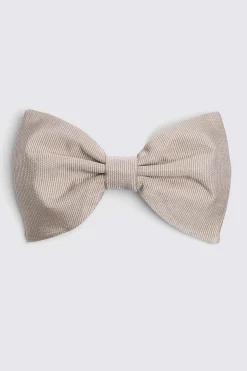 Champagne Bottinelli Silk Grosgrain Bow Tie