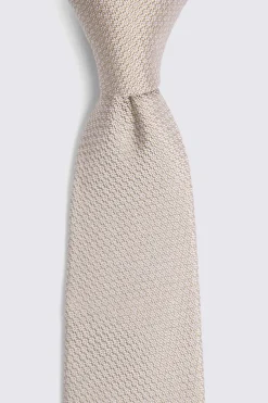 Champagne Silk Semi Plain Tie