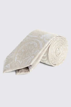 Champagne Wedding Paisley Tie