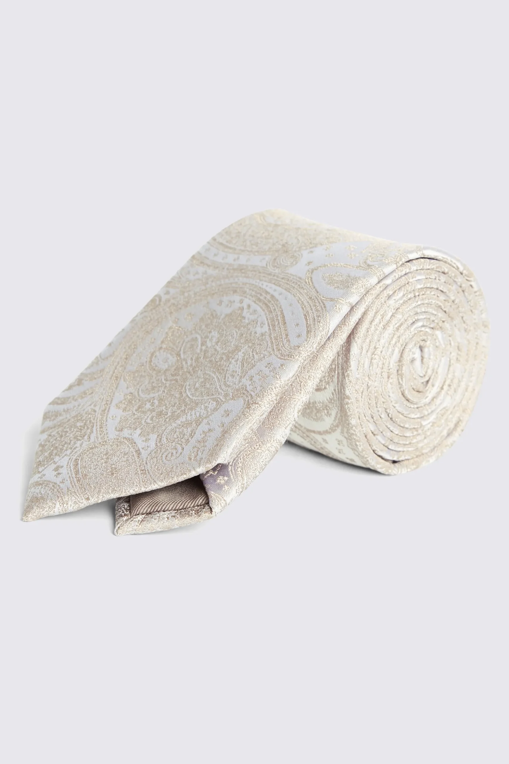 Champagne Wedding Paisley Tie