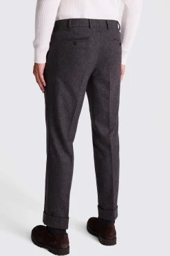 Charcoal Flannel Trousers