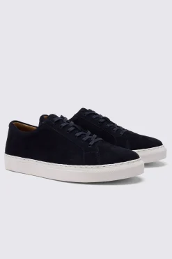 Chester Navy Suede Trainers