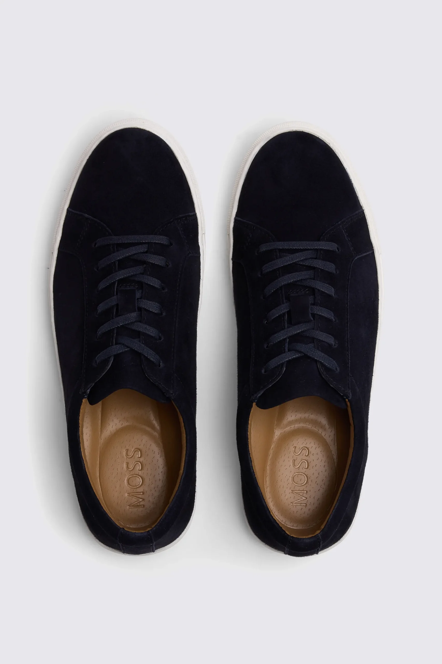 Chester Navy Suede Trainers