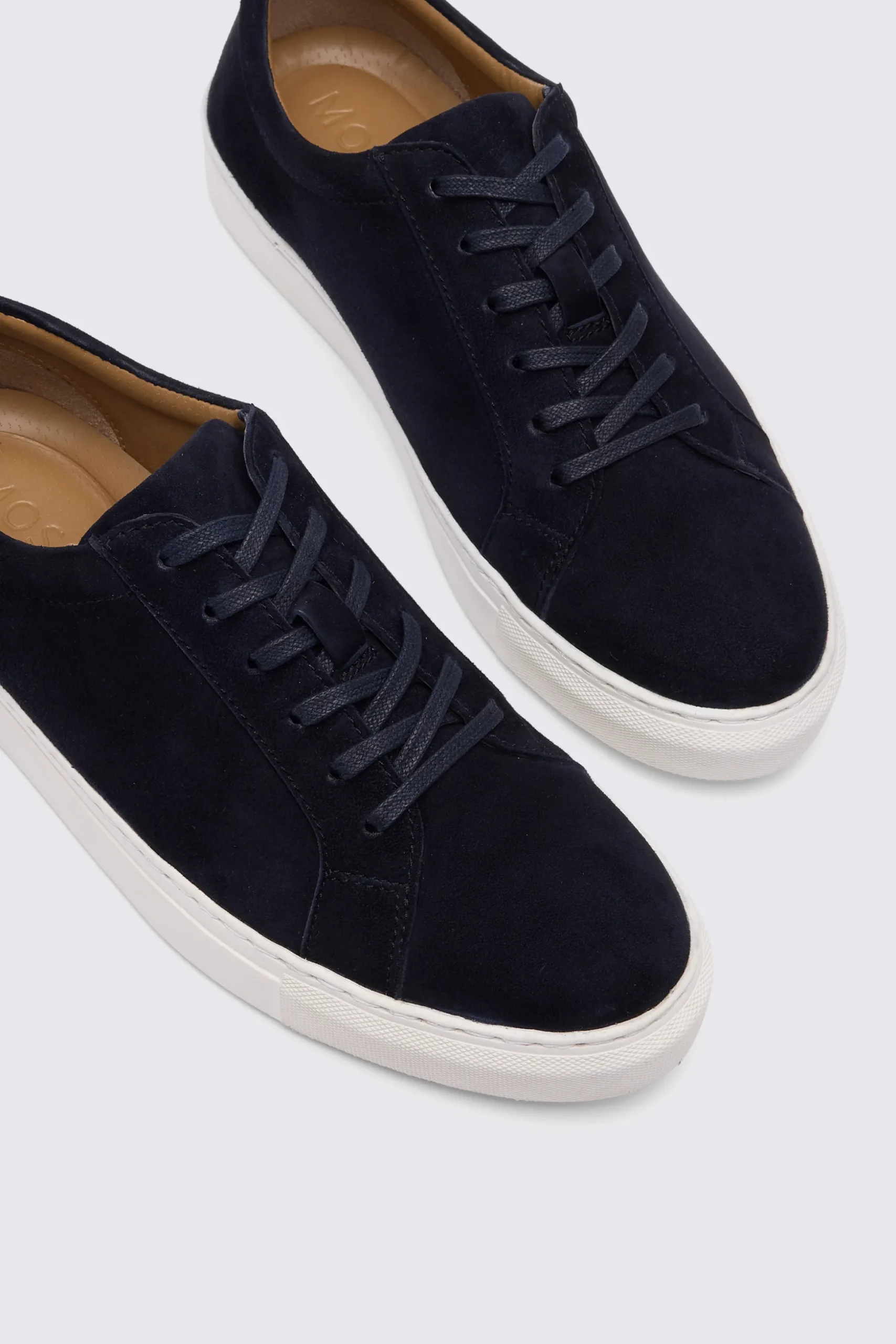 Chester Navy Suede Trainers