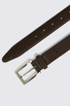 Chocolate Classic Suede Belt