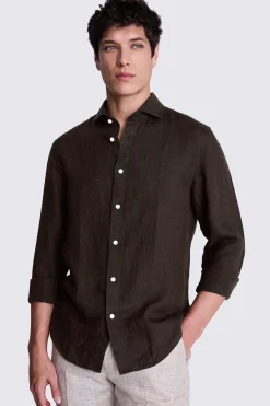 Chocolate Linen Shirt
