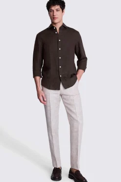 Chocolate Linen Shirt
