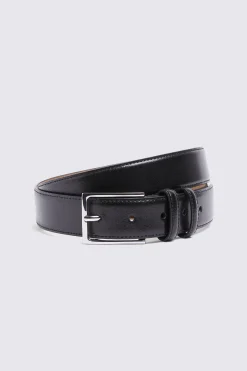 Classic Black Leather Belt
