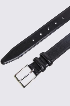 Classic Black Leather Belt