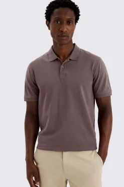 Dark Lilac Piqué Polo Shirt