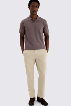 Dark Lilac Piqué Polo Shirt