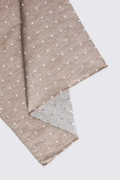Dark Neutral Polka Dot Pocket Square