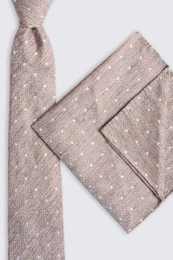 Dark Neutral Polka Dot Tie