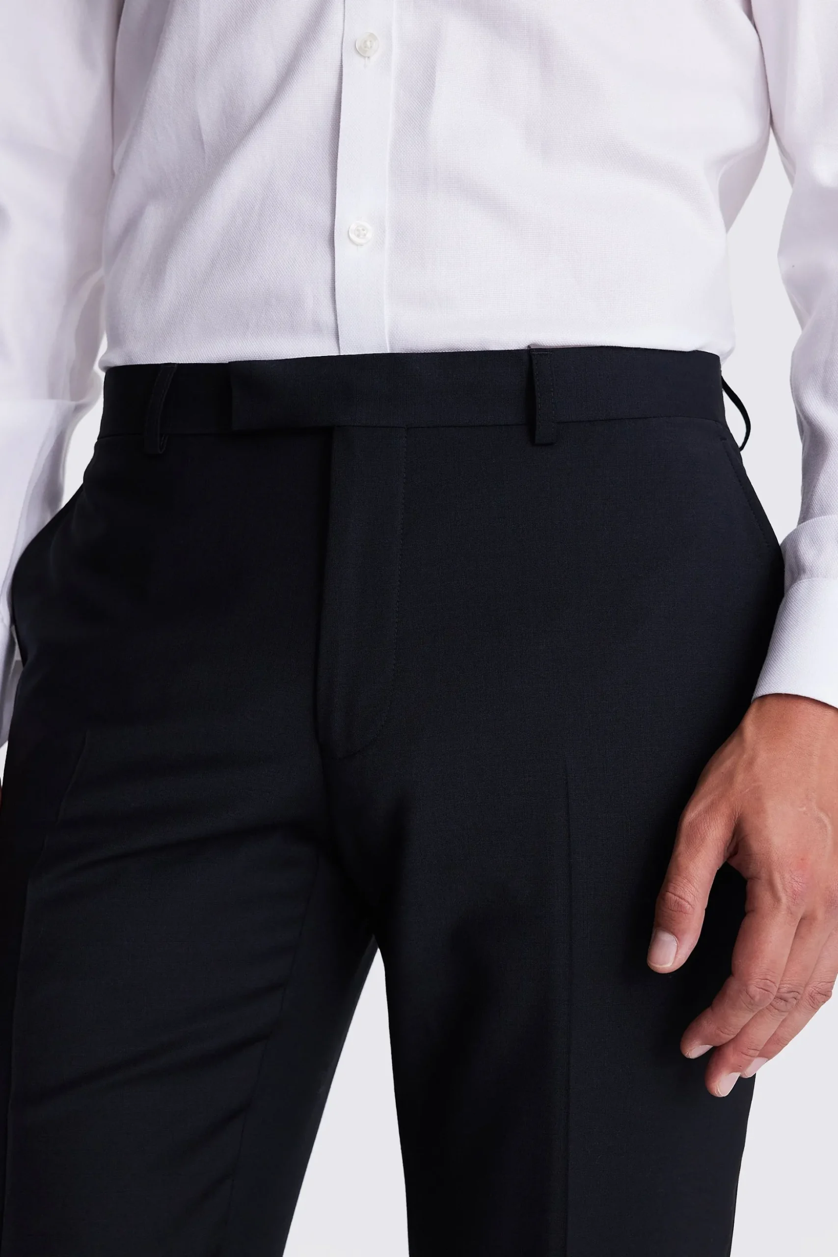 DKNY Slim Fit Black Trousers