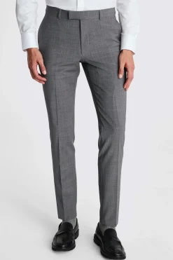 DKNY Slim Fit Grey Performance Trousers
