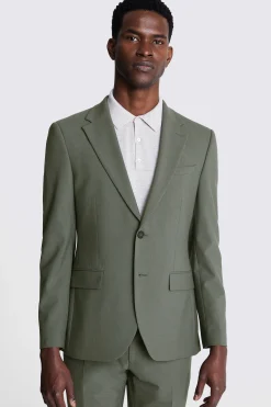 DKNY Slim Fit Sage Green Performance Suit