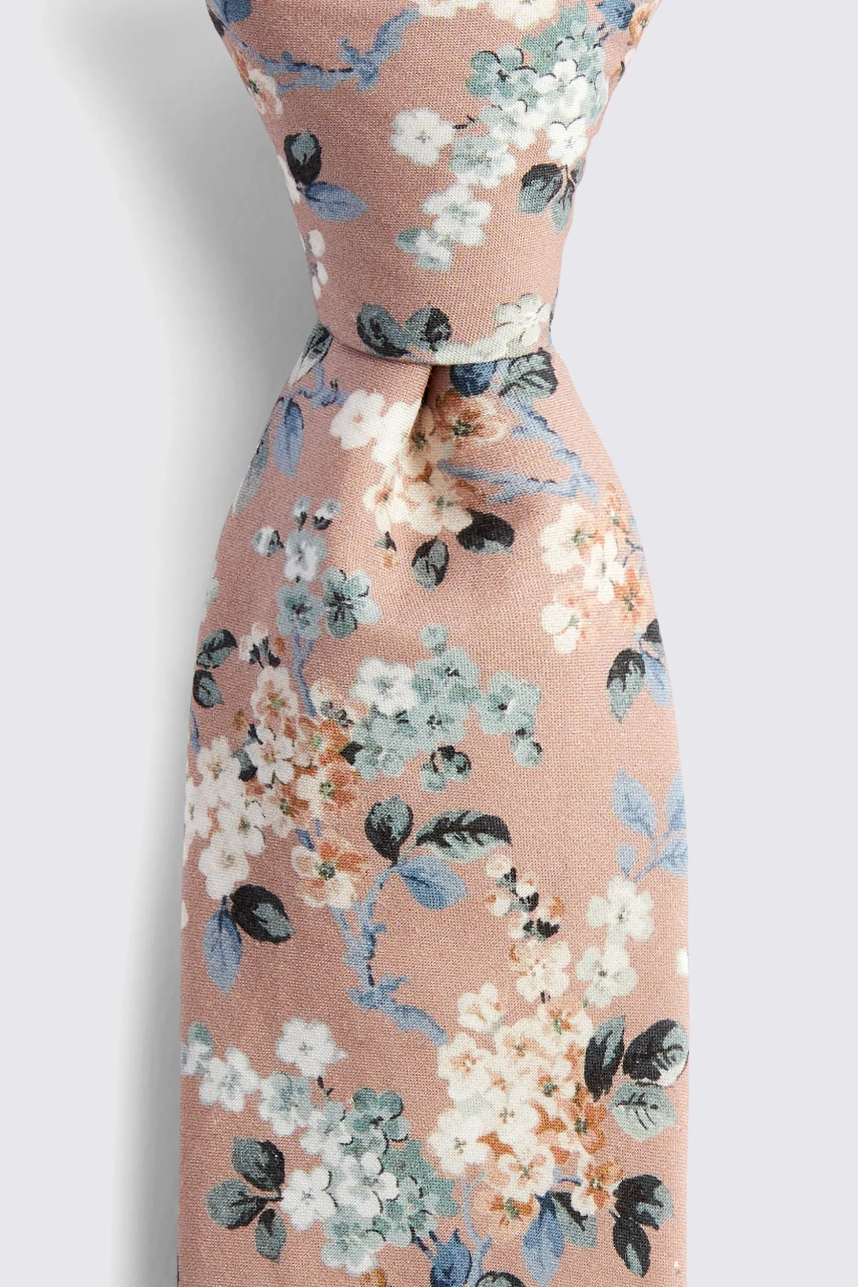 Dusty Pink Ditsy Floral Tie Made with Liberty Fabric