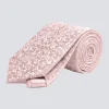 Dusty Pink Floral Swirl Silk Tie