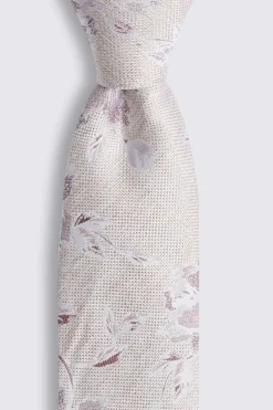 Dusty Pink Floral Tie